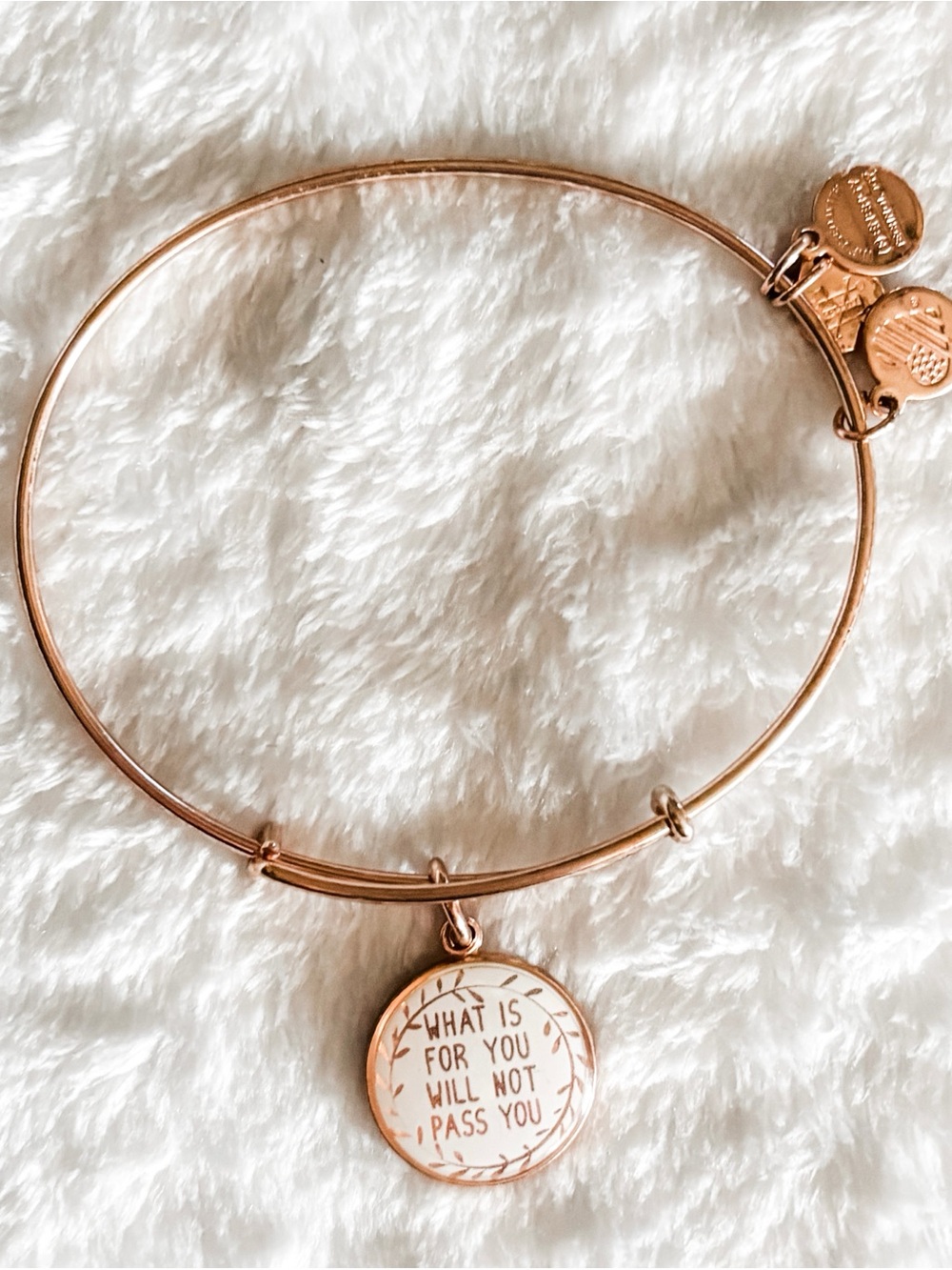 Alex and Ani ‘What Is For You, Will Not Pass You’ Bangle Bracelet -#1- Rose Gold